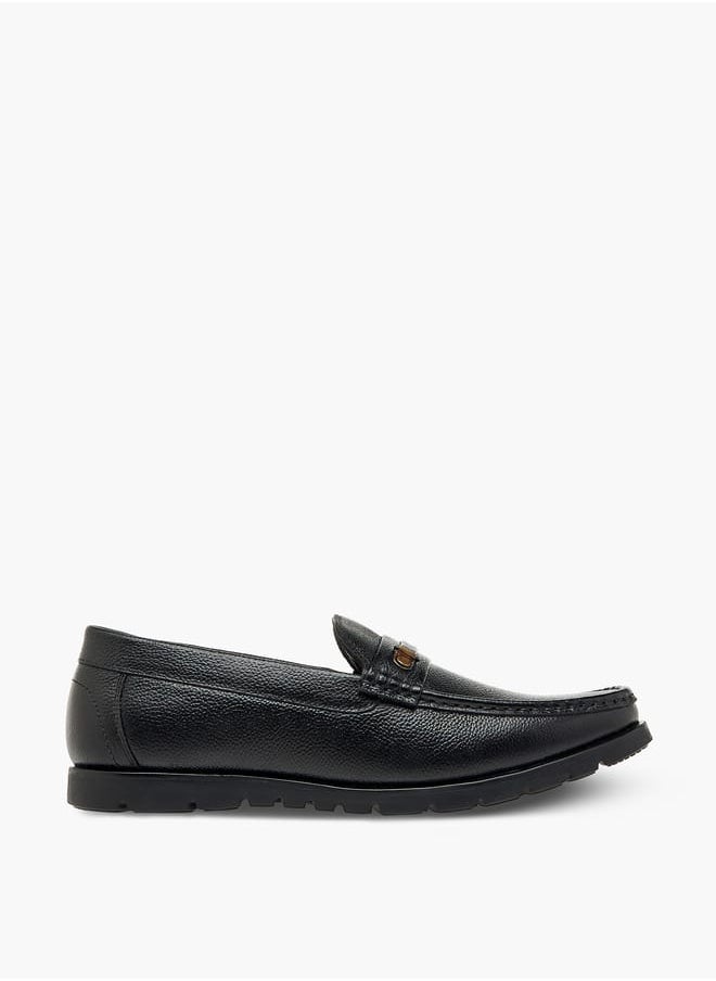 Men's Textured Slip-On Loafers