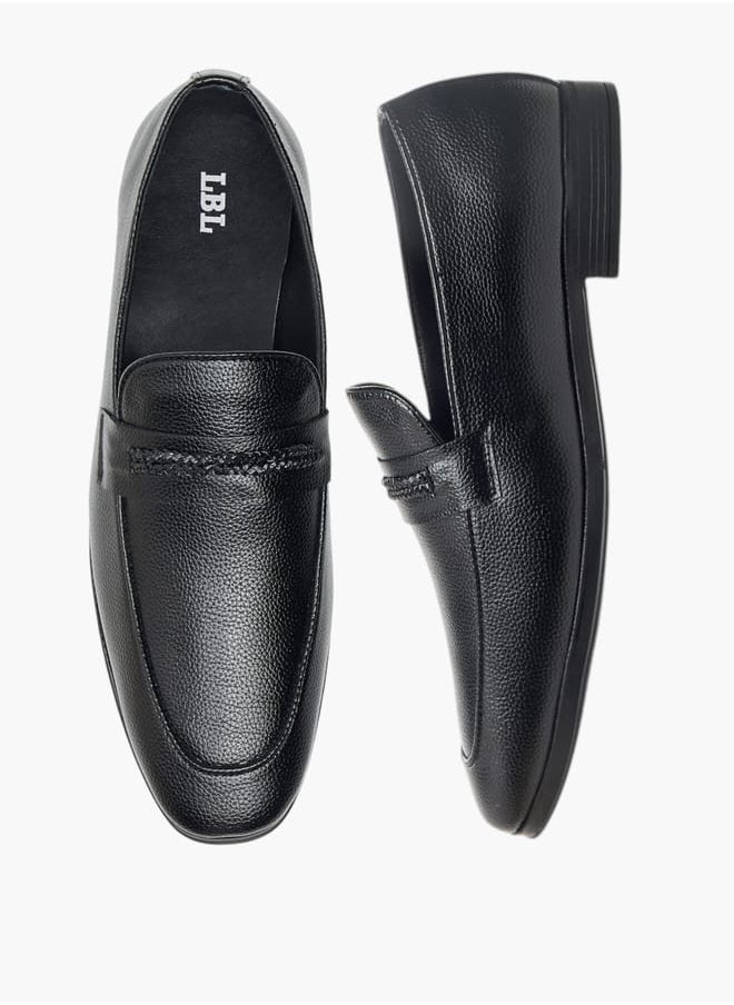 Men's Textured Slip-On Loafers