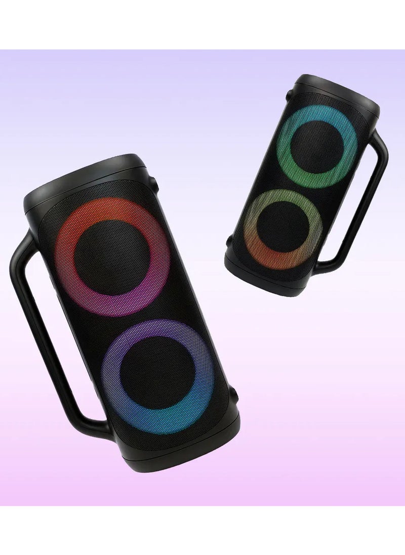 Europe and America portable party speaker wireless karaoke home theatre system 5.0 RGB bluetooth speaker with colorful light