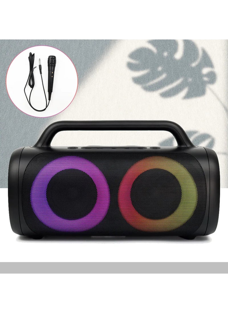 Europe and America portable party speaker wireless karaoke home theatre system 5.0 RGB bluetooth speaker with colorful light