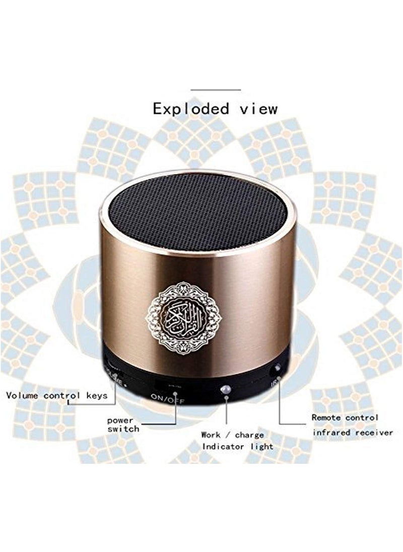 Quran Speaker,Bluetooth Quran speaker remote control quran cube makkah MP3 player, FM SD 8G hajj gift(Black)