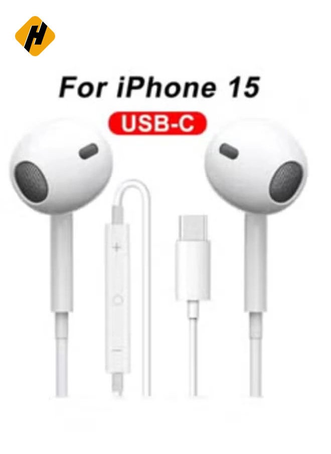 HiFi Bass Wired Earbuds with Mic – Universal Type-C & 3.5mm Compatibility for Samsung, Xiaomi, iPad