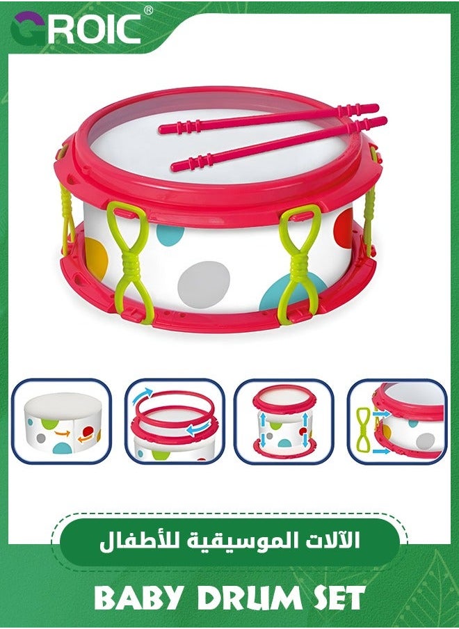 6 Pcs Baby Musical Instruments, Toys for Toddlers 1-3, Drum Set Kids Preschool Educational Toy Instruments Birthday Gifts Boys Girls