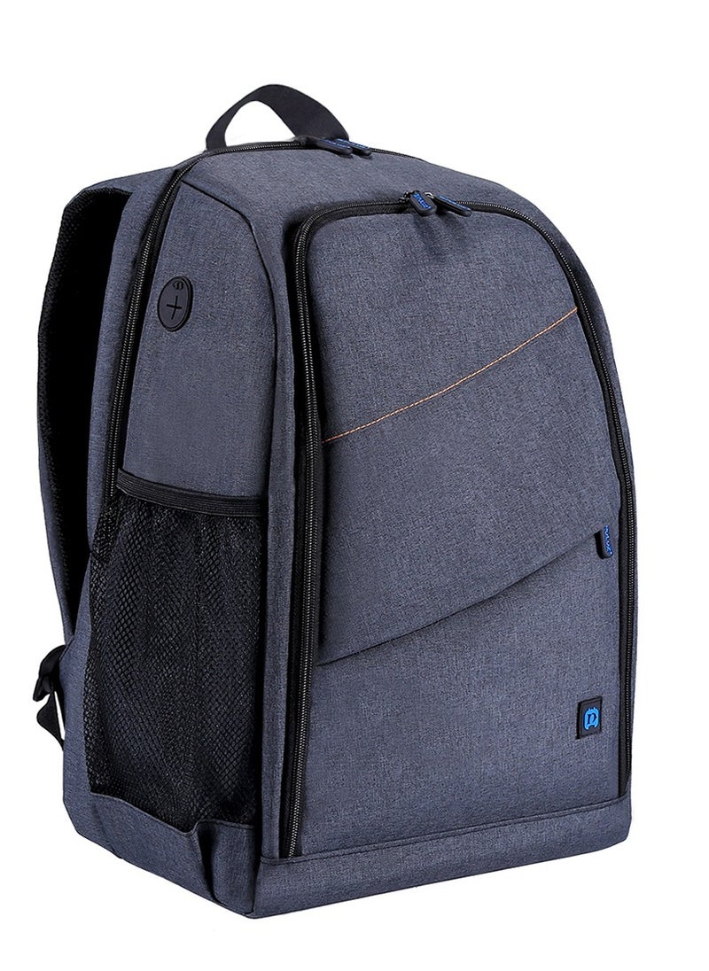 Outdoor Backpack, Portable Waterproof Bag, Scratch-proof Dual Shoulders Backpack, for DSLR Camera, Sports Camera, Tripod and Other Photography Accessories, Grey