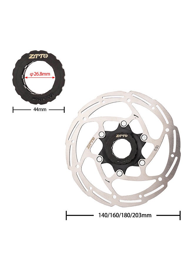 Bike Centerlock Disc Brake Rotor Stainless Steel Bicycle Rotor with Lockring for MTB Mountain Road Bike