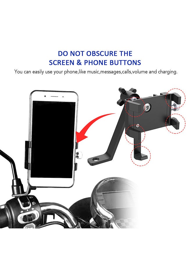 Motorcycle Phone Holder Motorbike Phone Mount for Rear View Mirror Phone Holder