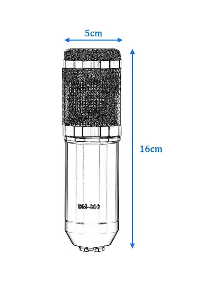 Adjustable Recording Condenser Microphone BM800 Black/Gold/White