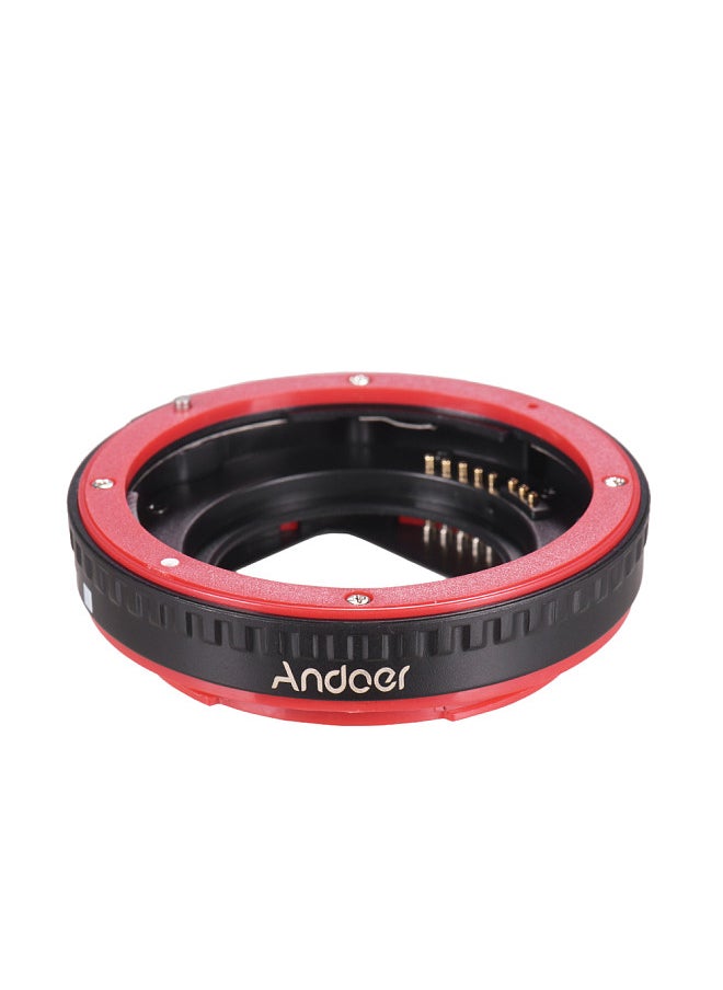 Portable Auto Focus AF Macro Extension Tube Adapter Ring, for Canon EOS EF EF-S Mount Lens, Replacement for Canon 60D 7D 5D II 550D