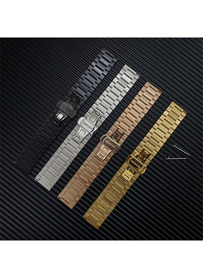 22mm Watch Band, Stainless Steel Watch Band, Strap Wristband Replacement, for HUAWEI WATCH GT2 46mm / HONOR MagicWatch 2 46mm / HONOR Magic Watch