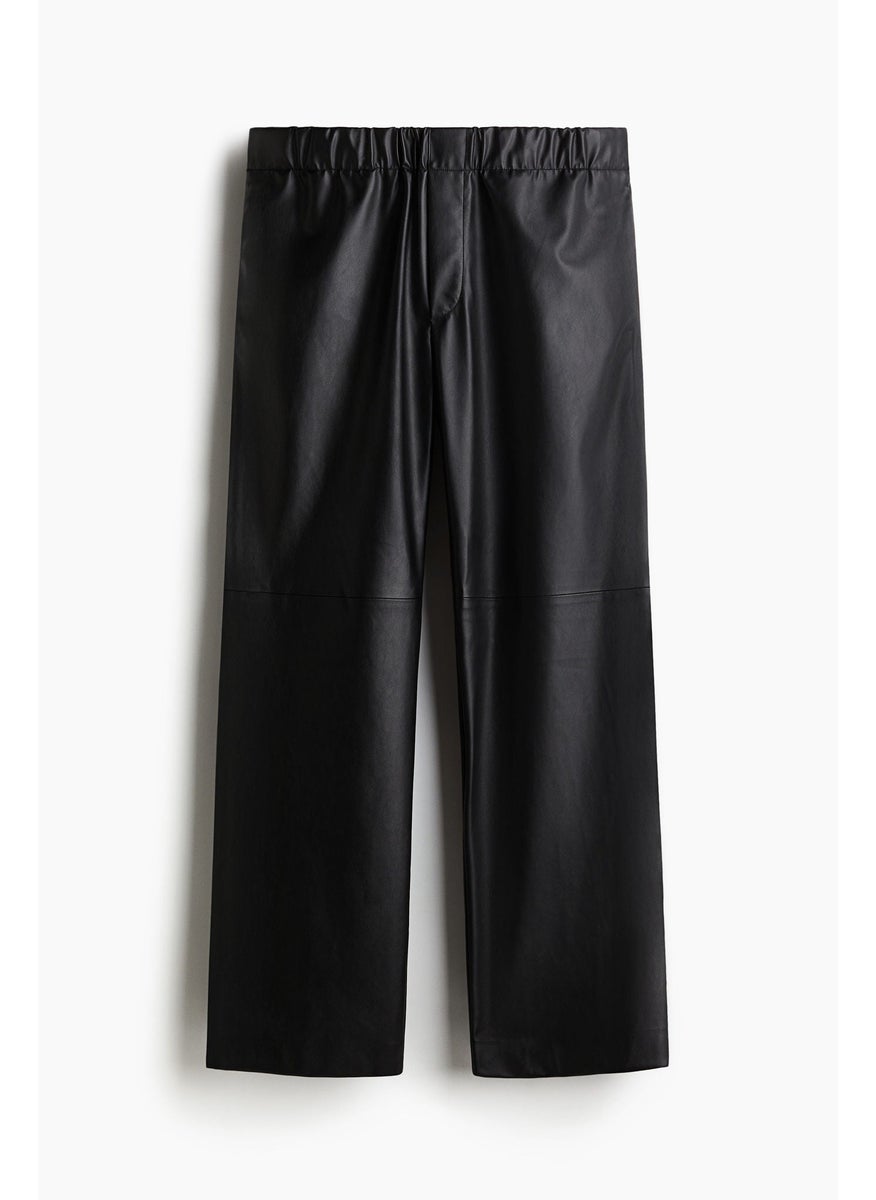 Relaxed Fit Coated Trousers