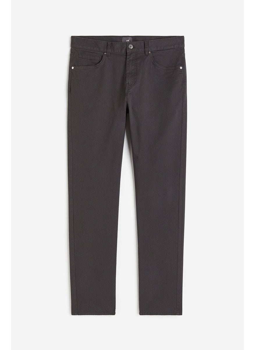Slim Fit Cotton Twill Trousers