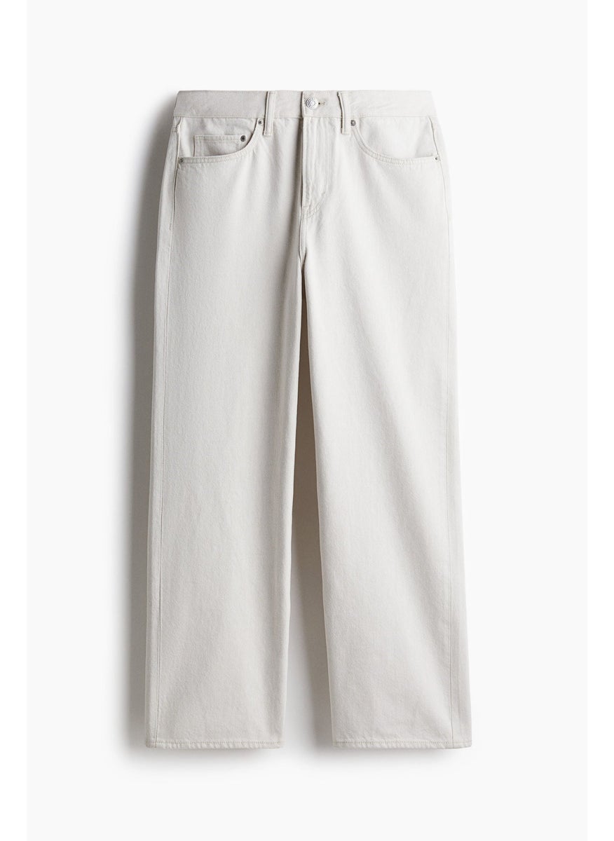 Relaxed Fit 5-Pocket Twill Trousers