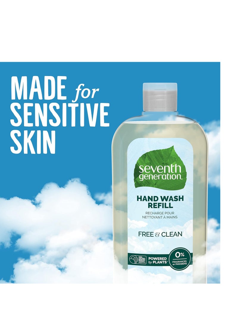 Seventh Generation Hand Wash Refill, Free & Clean Unscented, 24 fl oz