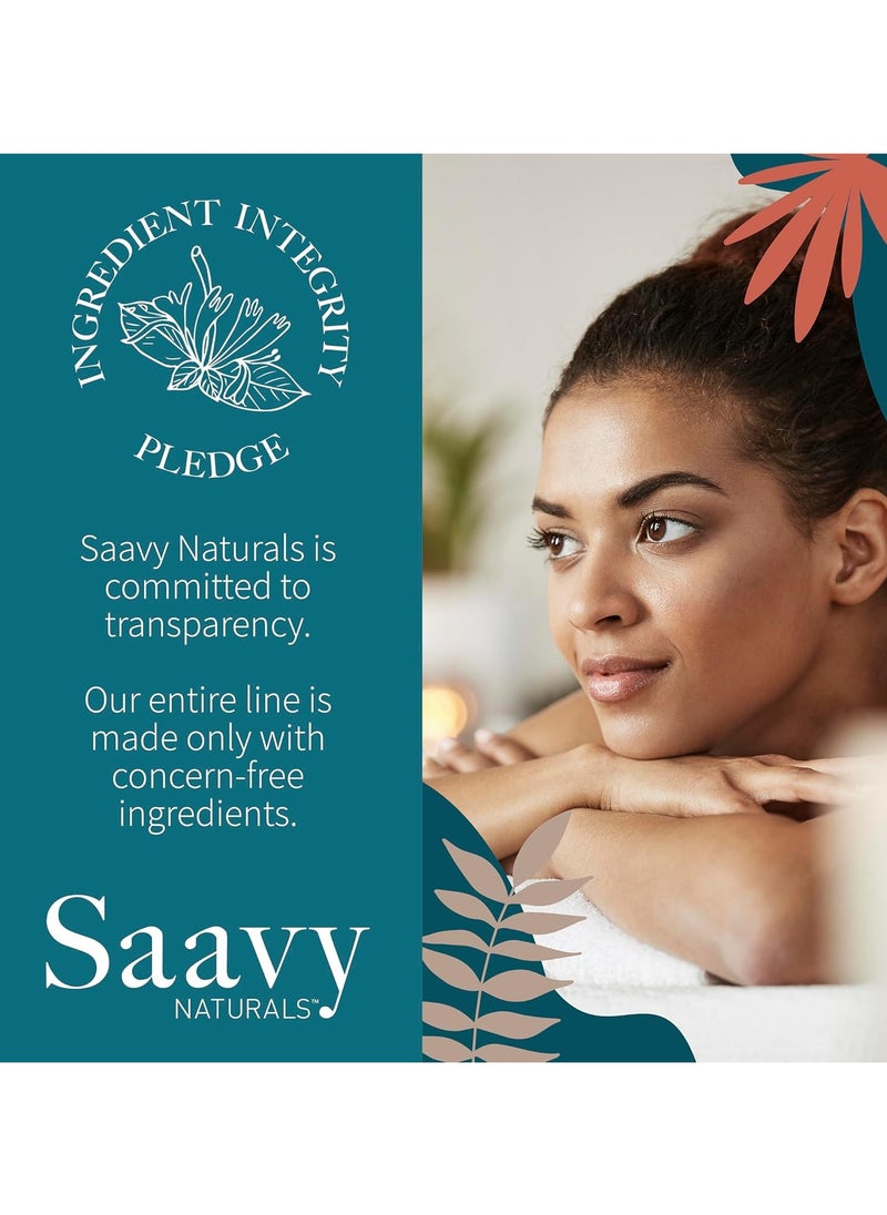 Saavy Naturals Tahitian Vanilla Liquid Hand Soap - Moisturizing Formula with Aloe Vera, Shea Butter, and Vanilla Extract - 12 Fl Oz, 2 Pack