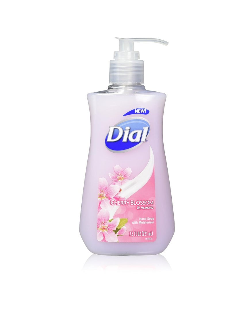Dial Cherry Blossom & Almond Hand Soap with Moisturizer, 7.5 Fl Oz (Pack of 6)