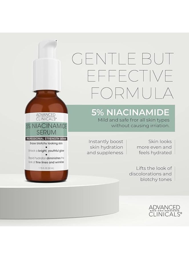 Advanced Clinicals, 5% Niacinamide Serum, Professional Strength, 1.75 fl oz (52 ml)