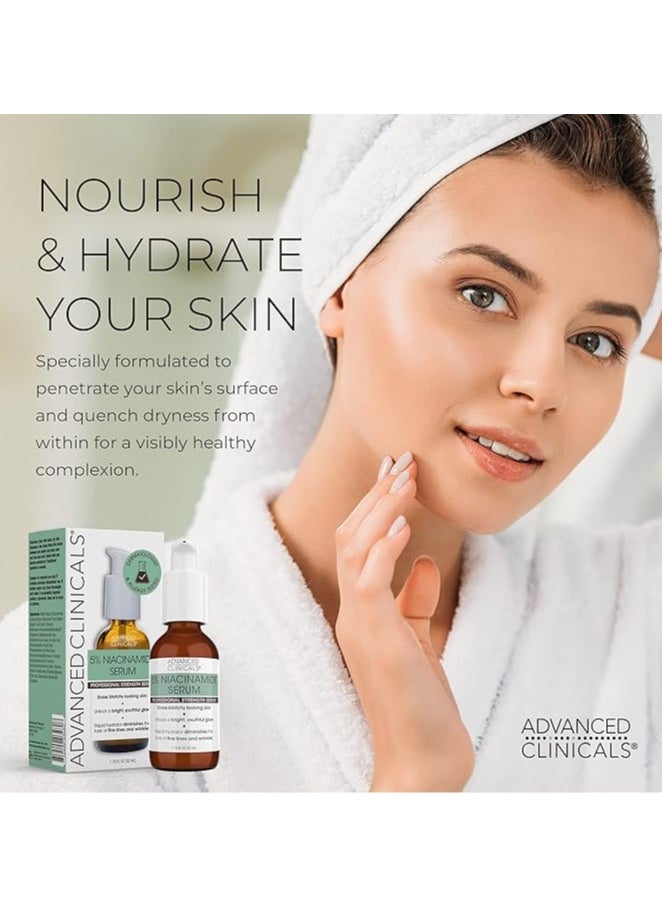 Advanced Clinicals, 5% Niacinamide Serum, Professional Strength, 1.75 fl oz (52 ml)