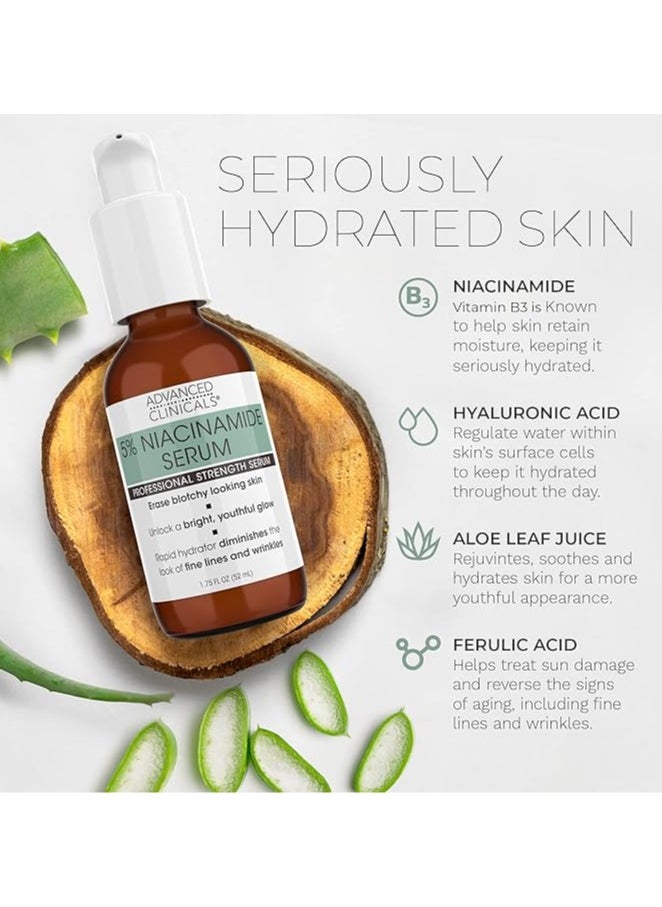 Advanced Clinicals, 5% Niacinamide Serum, Professional Strength, 1.75 fl oz (52 ml)