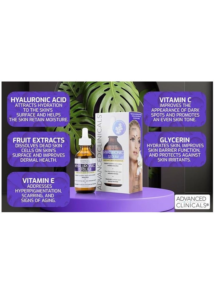 Advanced Clinicals, Hyaluronic Serum, 1.75 fl oz (52 ml)