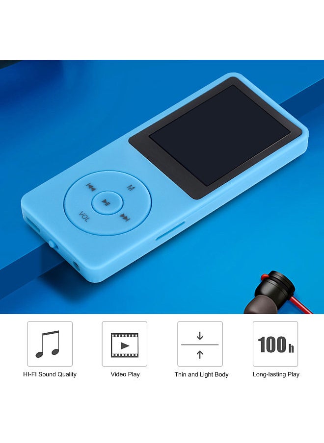 MP3 MP4 Player, 32 GB Music Player, 1.8'' Screen Portable MP3 Music Player, with FM Radio Voice Recorder, for Kids Adult