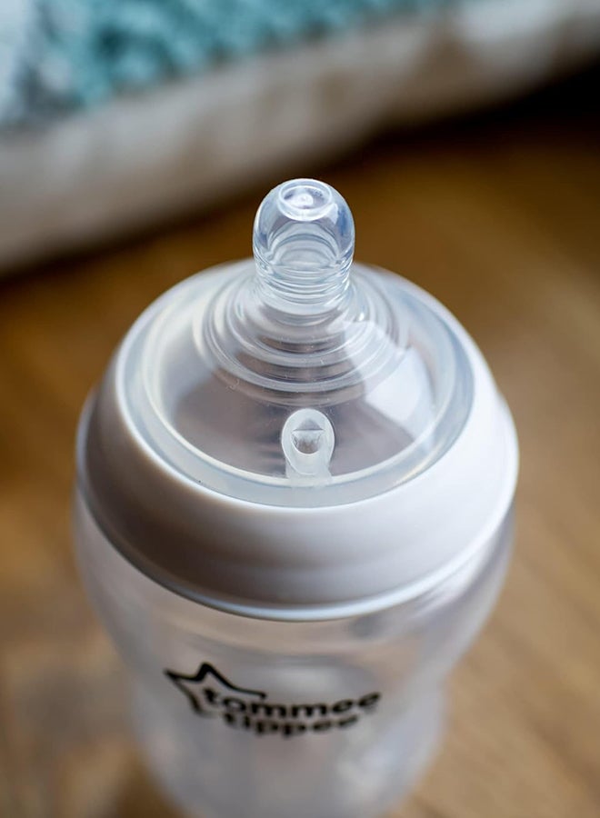 Natural start Baby Bottle Teats, Breast-Like, Anti-Colic Valve, Soft Silicone, Fast Flow, 6m+, Pack of 2