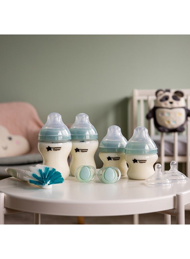 Advanced Anti-Colic Newborn Baby Bottle Starter Kit, Slow-Flow Breast-Like Teats And Unique Venting System - Assorted
