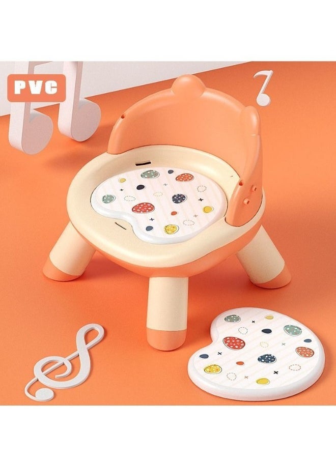 Dining Chair Lightweight Sounding Seat with Plate Removable Suitable for Toddlers Children's Eating Chair Backrest Small Stool