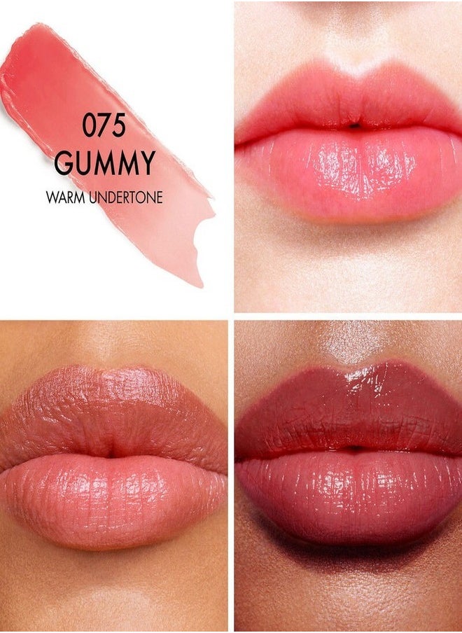 Dior Addict Lip Glow Balm Shade 075 Gummy warm Hydrating pH Activated Lip Balm with 48H Hydration & Sheer Glow | 3.2g