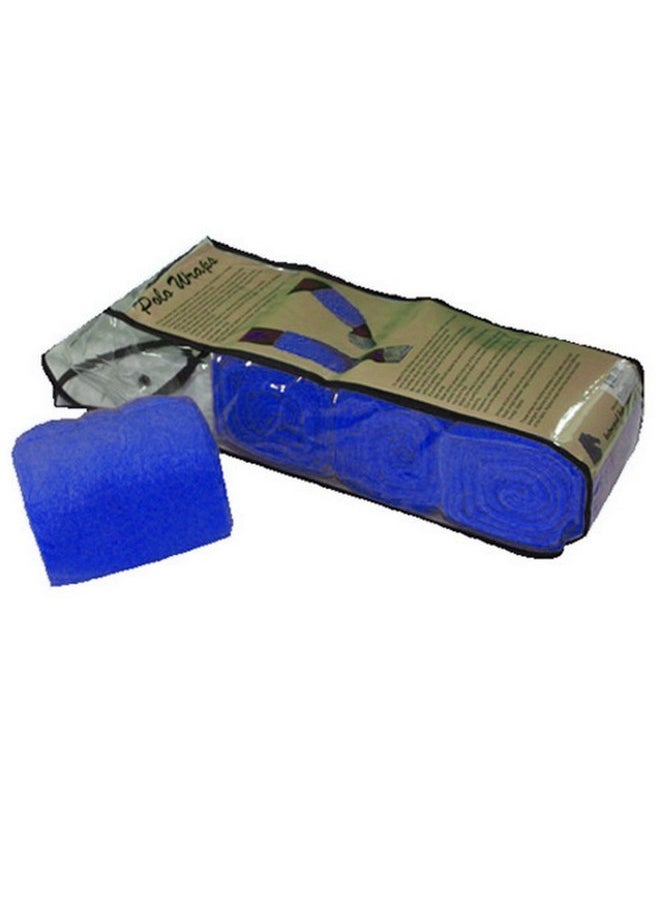 Intrepid International Full Horse Polo Wrap Set, Blue
