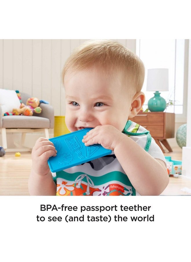 Fisher-Price Tiny Tourist Gift Set, 4 travel-themed baby toys for take-along play