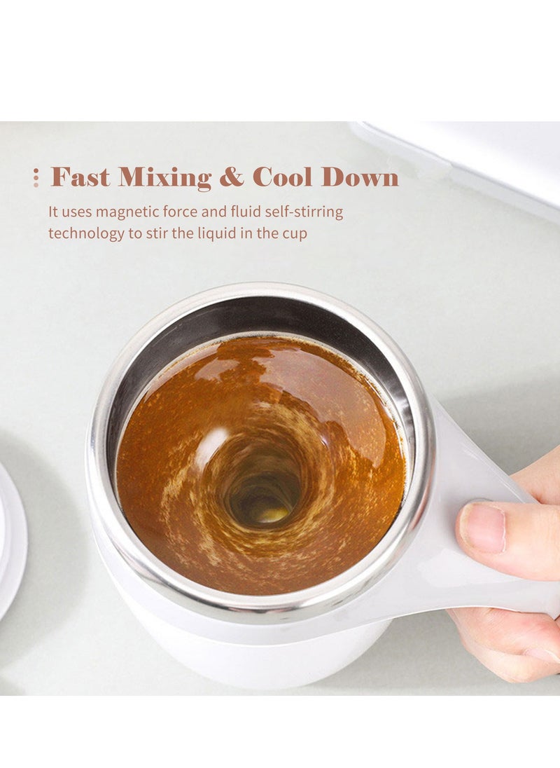 380mL Self Stirring Mug with Lid, Automatic Magnetic Stirring Coffee Cup, Electric  Self Mixing Coffee Cup, for Coffee Milk Cocoa Hot Chocolate