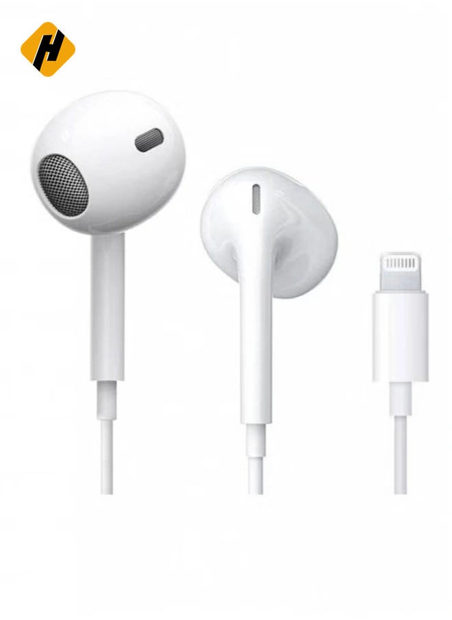 Lightning Headphone Wired Built-in Microphone & Volume Control in-Ear Stereo Headset Compatible iPhone