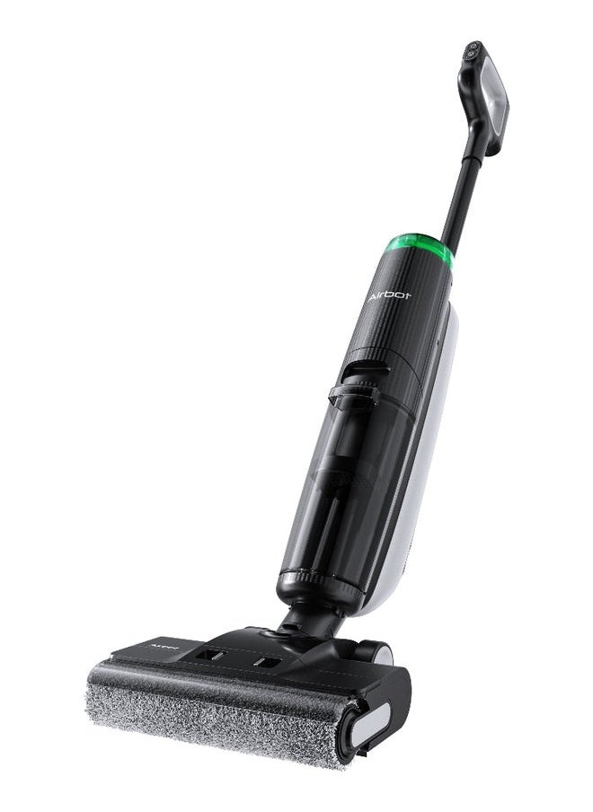 Airbot H15 Pro Black EU - Wet & Dry Vacuum Cleaner with Dual-Sided Cleaning, 23KPa Suction Power, Self-Cleaning & Hot Air Drying, >95% Water Recycling Vacuum Cleaner, Compact Design