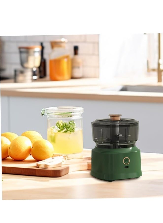 Electric Garlic Masher 350ml USB Rechargeable Garlic Masher with Food Grade Stainless Steel Blade for Ginger Onion Baby Food