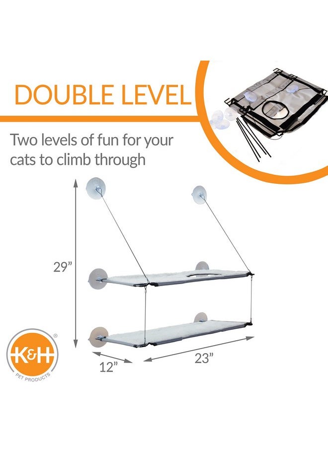 K&H Pet Products, Creative Solutions Cat Window Lounger Double, 1 Count