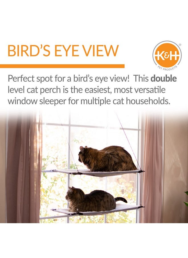 K&H Pet Products, Creative Solutions Cat Window Lounger Double, 1 Count