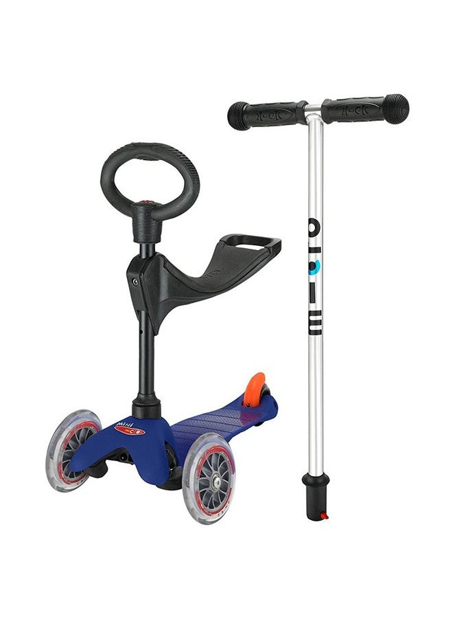 Micro Scooters - Mini Classic 3 in 1 Blue | Scooter for Kids | Kids Scooter | Scooter with LED Wheels | Scooter for Kids 3-5 Years