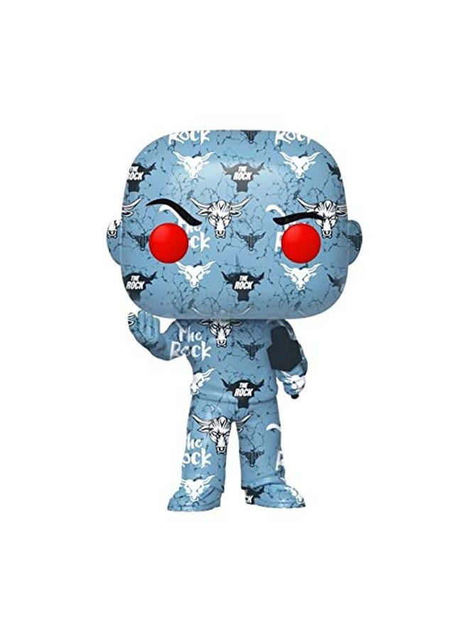 Pop Wwe The Rock Art Series Exclusive In Hard Protector