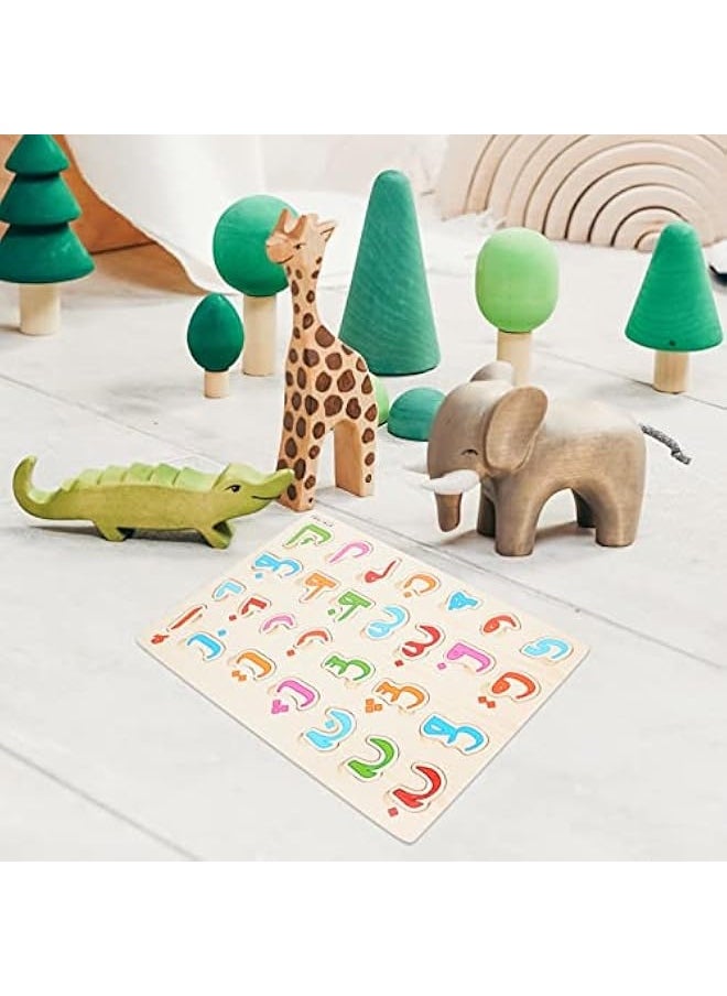 Arabic Alphabet Puzzle Board Number Shape Puzzles Jigsaw Puzzle Learning Puzzle 3D Blocks Board Educational Developing