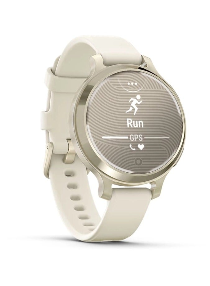 Lily 2 Active - 38MMLunar Gold with Bone Silicone Band - Up to 9 Days of  Battery life  - 0.84