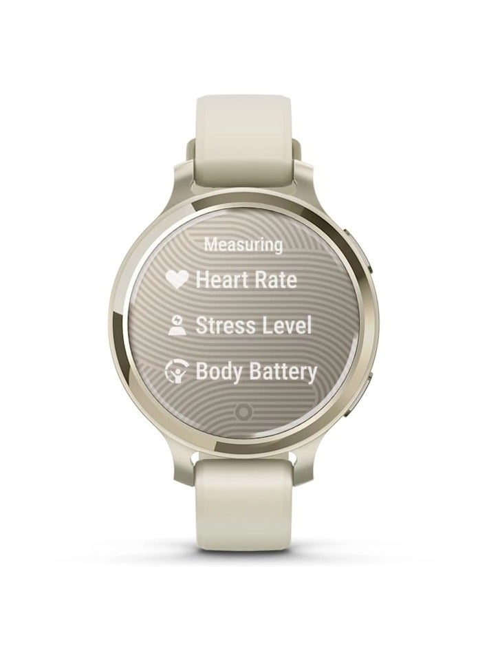 Lily 2 Active - 38MMLunar Gold with Bone Silicone Band - Up to 9 Days of  Battery life  - 0.84