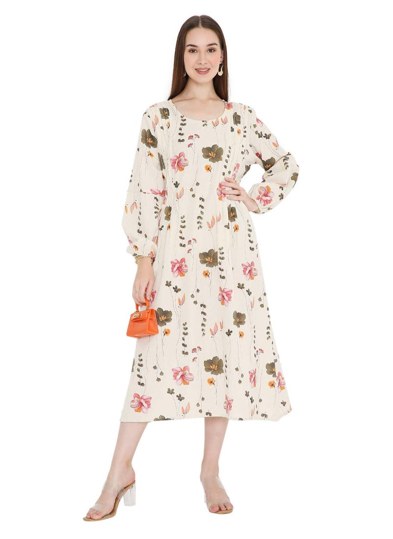 HIGH QUALITY SHORT PRINTED FARASHA ARABIC KAFTAN JALABIYA DRESS