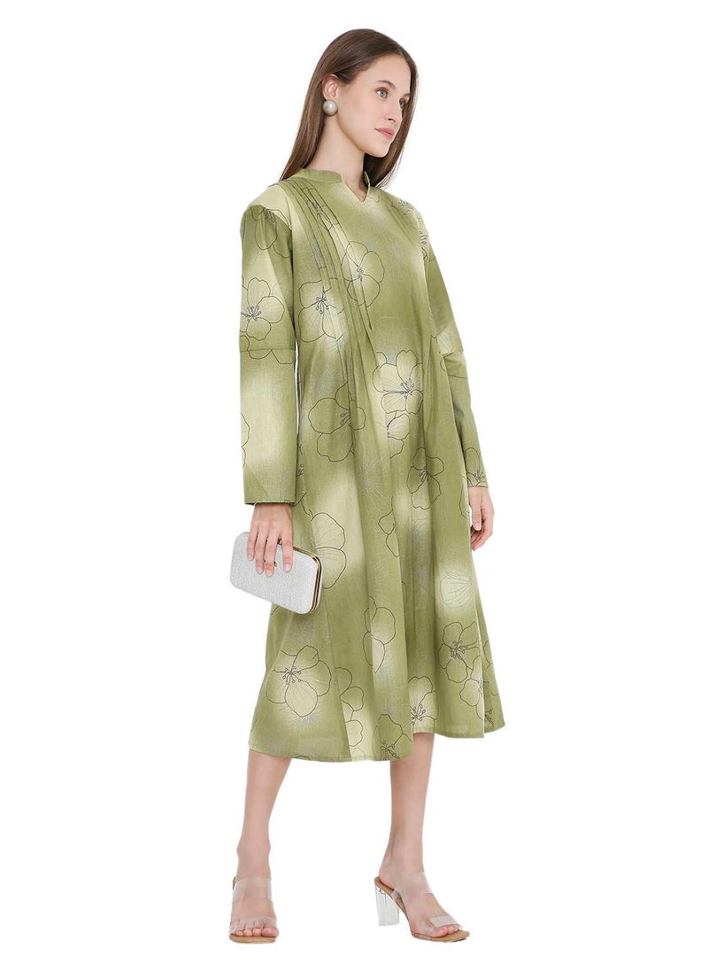 UNIQUE PRINTED SHORT FARASHA MODEST WEAR ARABIC KAFTAN JALABIYA DRESS