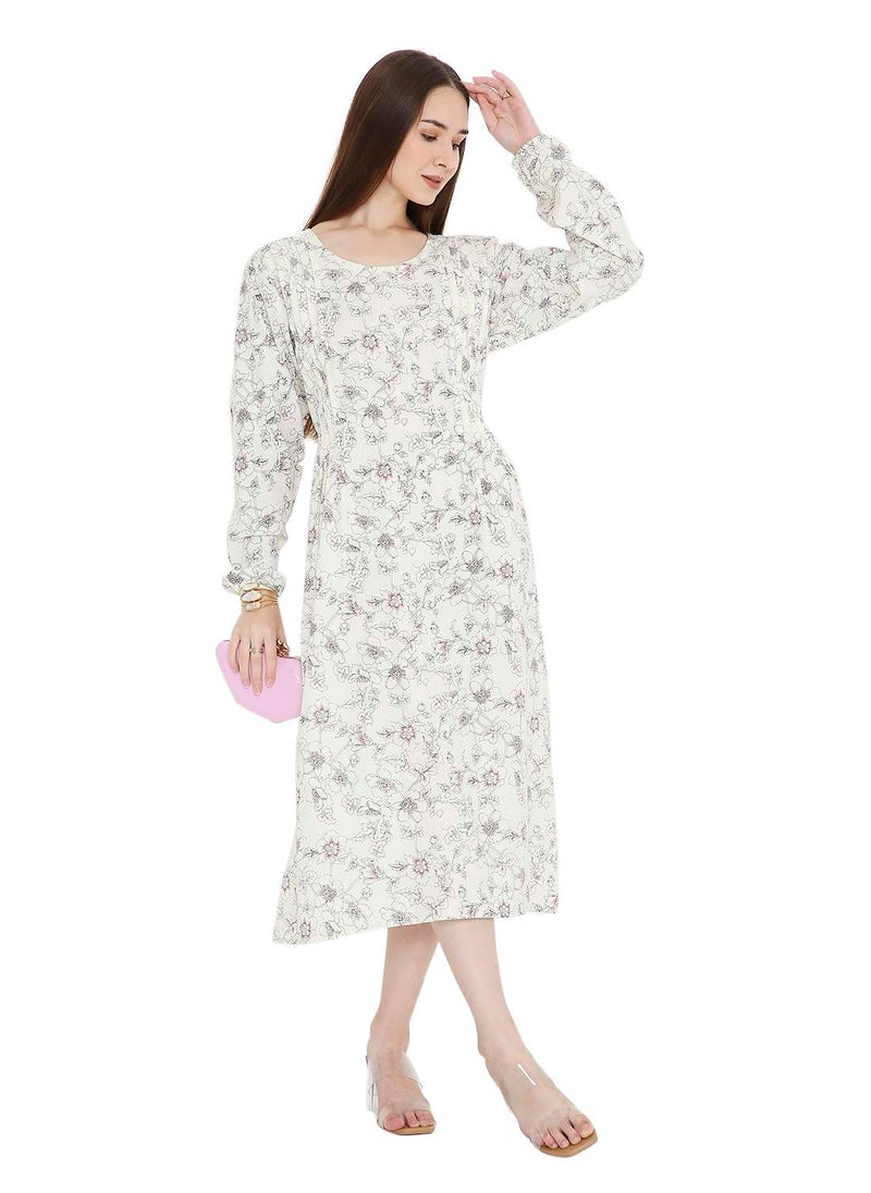 UNIQUE PRINTED SHORT FARASHA MODEST WEAR ARABIC KAFTAN JALABIYA DRESS
