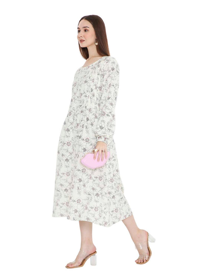 UNIQUE PRINTED SHORT FARASHA MODEST WEAR ARABIC KAFTAN JALABIYA DRESS