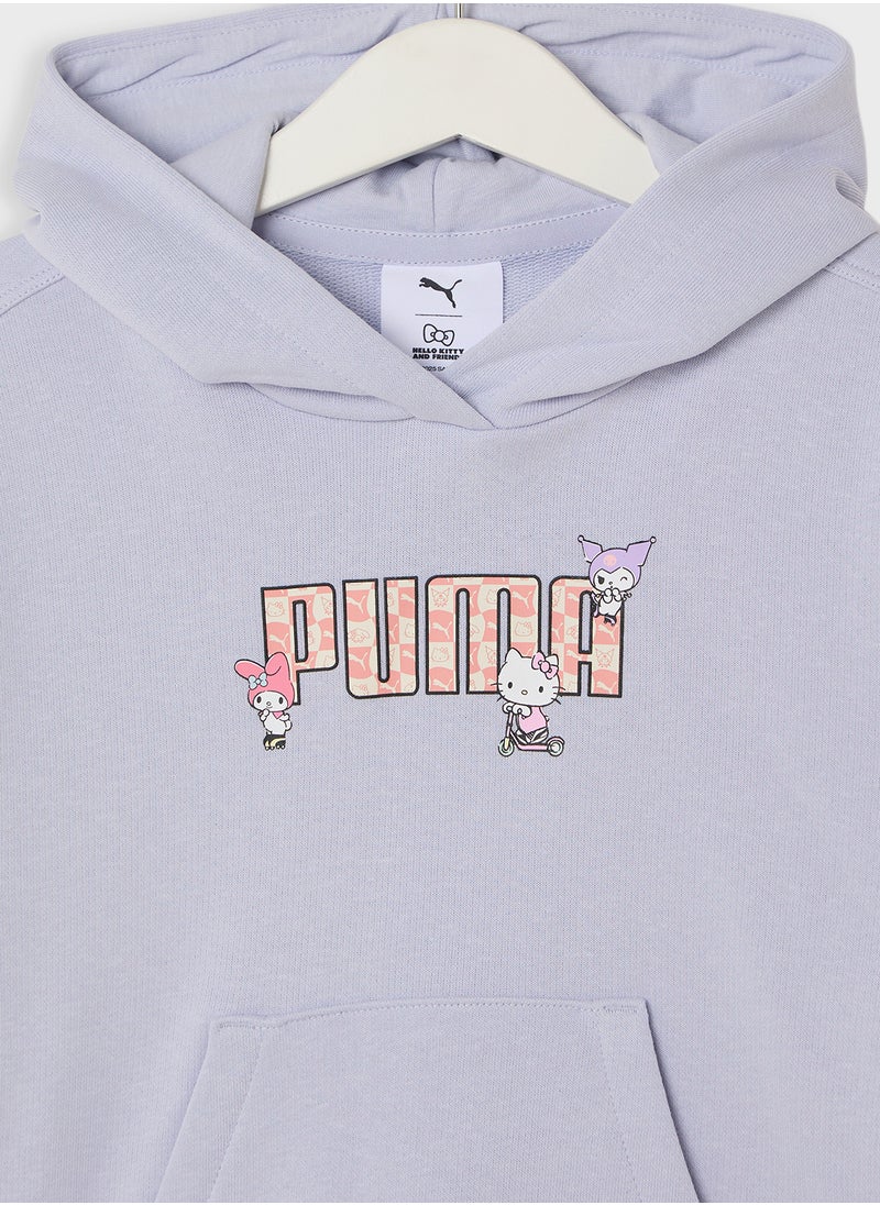Kids Hello Kitty & Friends Relaxed Graphic Hoodie