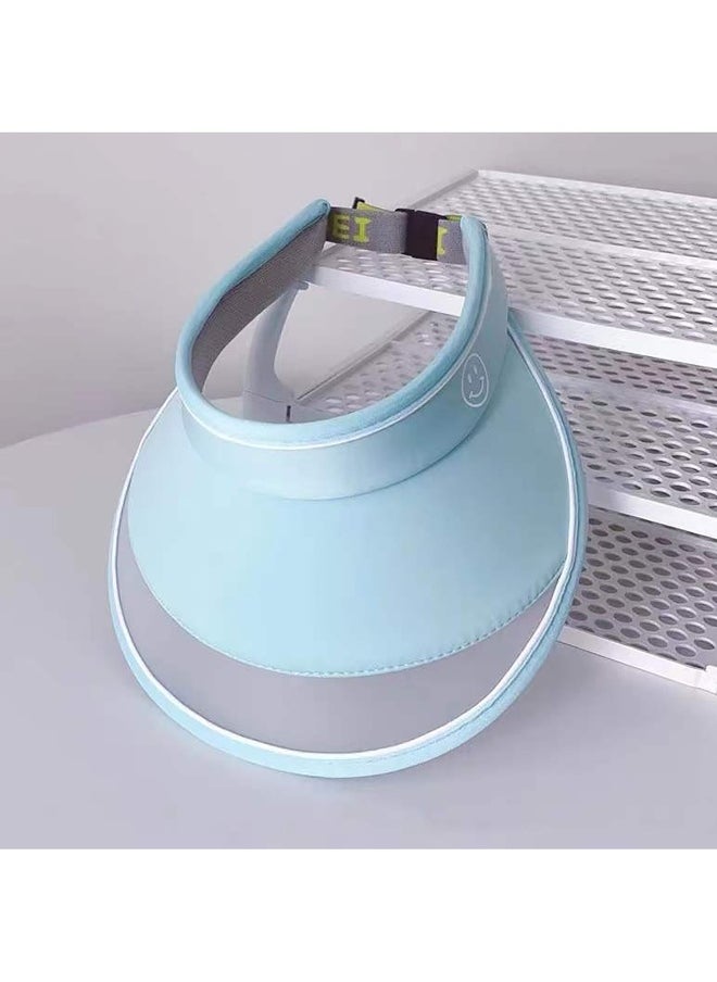Aqua Blue Sports Sun shade Adjustable Tennis/Visor Cap