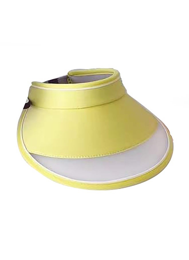 Lemon Yellow Sports Sun shade Adjustable Tennis/Visor Cap