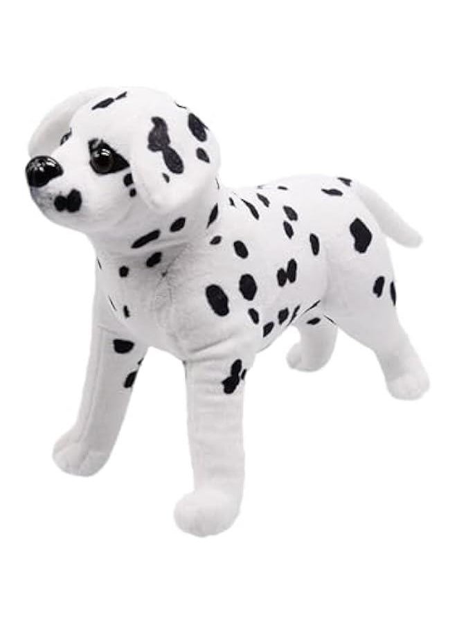 Lifelike Dalmatian Dog Stuffed Animal Simulated Plush Puppy Toy Super Realistic Black and White Dogs Act Like Real  Gifts for Kids Birthday Party Dog Collection 12 Inches (Dalmatian)