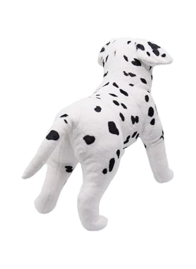 Lifelike Dalmatian Dog Stuffed Animal Simulated Plush Puppy Toy Super Realistic Black and White Dogs Act Like Real  Gifts for Kids Birthday Party Dog Collection 12 Inches (Dalmatian)